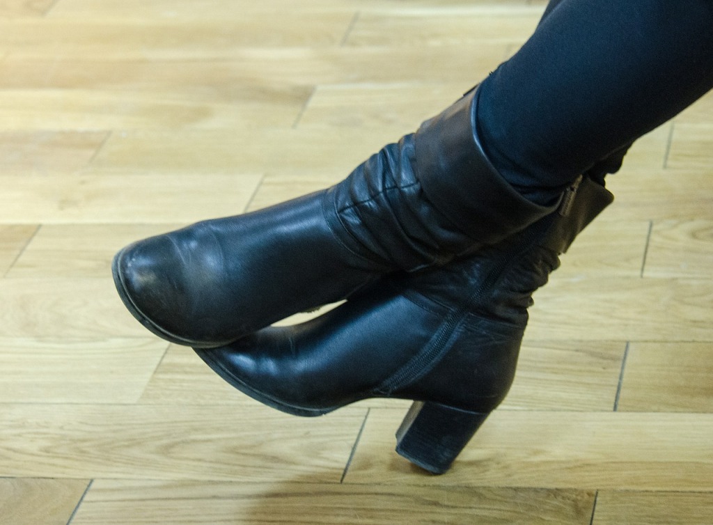 black boots